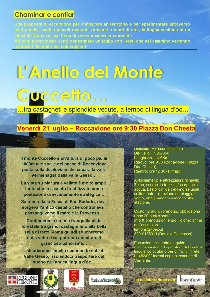 n.5 - “L’Anello del Monte Cuccetto” ... tra castagneti e splendide vedute, a tempo di lingua d’òc...